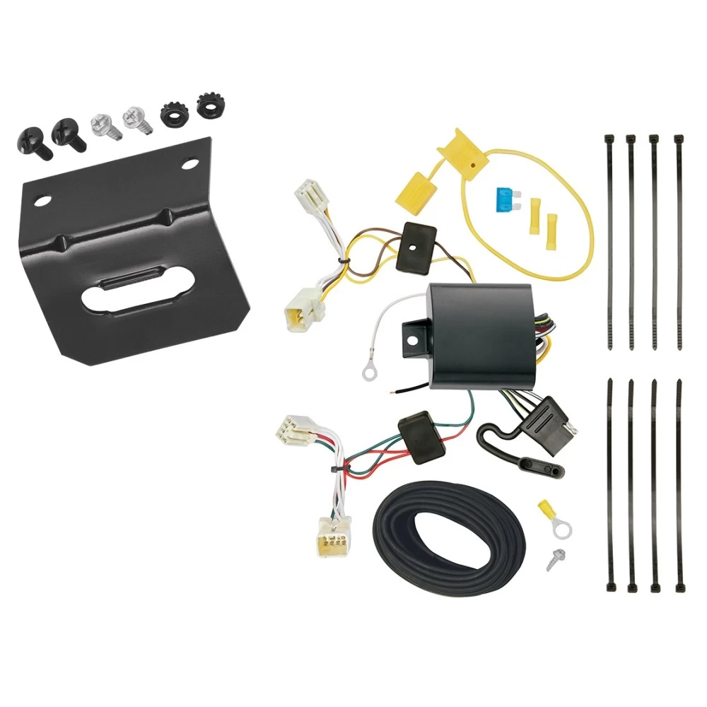 Trailer Wiring and Bracket For 2016 Hyundai Elantra Sedan Limited 4-Flat Harness Plug Play