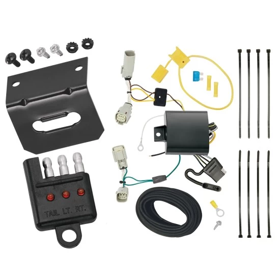 Plug and Play T-One Wiring Harness Connector 4-Flat Mounting Bracket4-Flat Car End Tester w/ LED Display 118682 118144 20114 Tekonsha Trailer Wiring and Bracket Light Tester 17-20 Lincoln Continental 16-18 MKX All Styles Plug Play 4-Flat Harness 16 17 18 Trailer Wiring and Bracket w/ Light Tester For 17-20 Lincoln Continental 16-18 MKX All Styles Plug & Play 4-Flat Harness