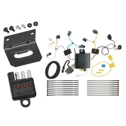 Trailer Wiring and Bracket w/ Light Tester For 16-21 Honda Civic Sedan Plug & Play 4-Flat Harness
