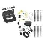 Trailer Wiring and Bracket For 16-22 FIAT 500X All Styles 4-Flat Harness Plug Play