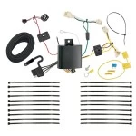  Trailer Wiring and Bracket For 16-19 Toyota Prius Except Prime 4-Flat Harness Plug Play