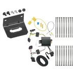 Trailer Wiring and Bracket For 16-19 BMW X1 4-Flat Harness Plug Play