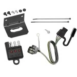 Trailer Wiring and Bracket w/ Light Tester For 19-26 Chevy Blazer 17-23 GMC Acadia 17-26 Cadillac XT5 17-19 Except Platinum 20-25 XT6 Plug & Play 4-Flat Harness
