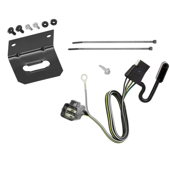 Trailer Wiring and Bracket 19-26 Chevy Blazer 17-23 GMC Acadia 17-26 Cadillac XT5 17-19 Except Platinum 20-25 XT6 Plug & Play 4-Flat Harness