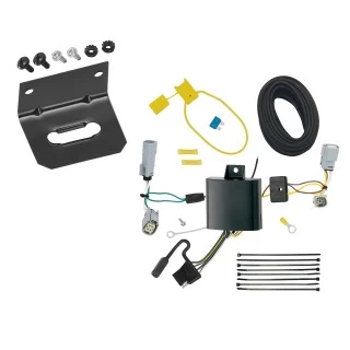 Trailer Wiring and Bracket For 17-20 Chrysler Pacifica LX Touring 22-23 Grand Caravan 20-25 Voyager Plug & Play 4-Flat Harness