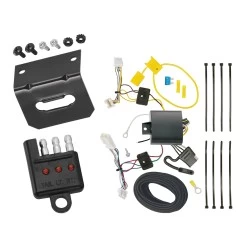 Trailer Wiring and Bracket and Light Tester For 2016 Honda Civic Coupe 4-Flat Harness Plug Play