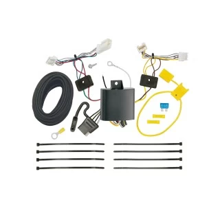 Trailer Tow Hitch For 2016 Honda Civic Coupe Except w/Center Exhaust Deluxe Package Wiring 2" and 1-7/8" Ball and Lock