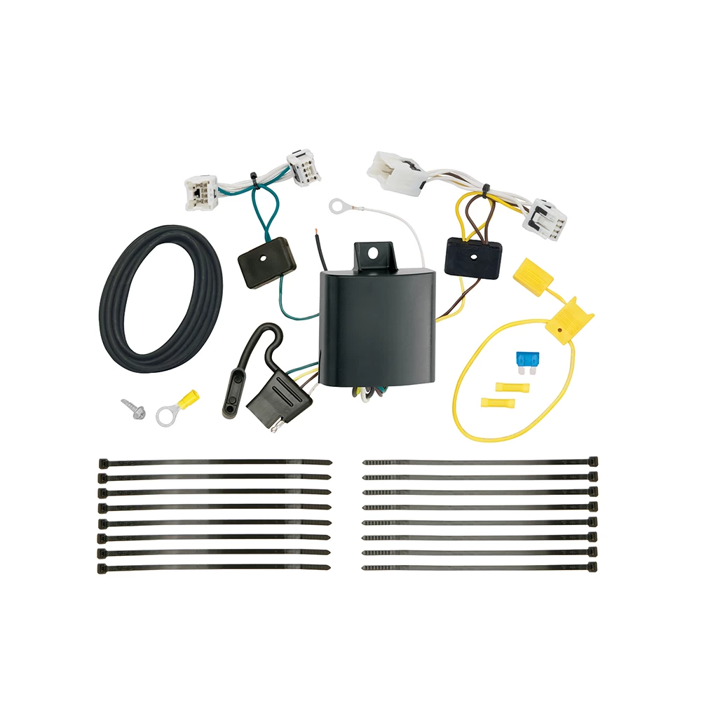 Trailer Wiring and Bracket w/ Light Tester For 17-19 Infiniti QX30 All Styles Plug & Play 4-Flat Harness