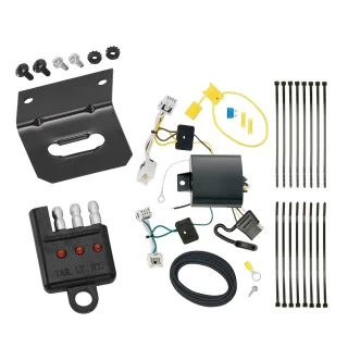 Trailer Wiring and Bracket w/ Light Tester For 17-19 INFINITI QX30 Plug & Play 4-Flat Harness