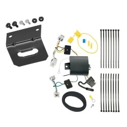 Trailer Wiring and Bracket For 17-19 INFINITI QX30 4-Flat Harness Plug Play
