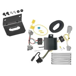 Trailer Wiring and Bracket For 10-17 Volvo XC60 4-Flat Harness Plug Play