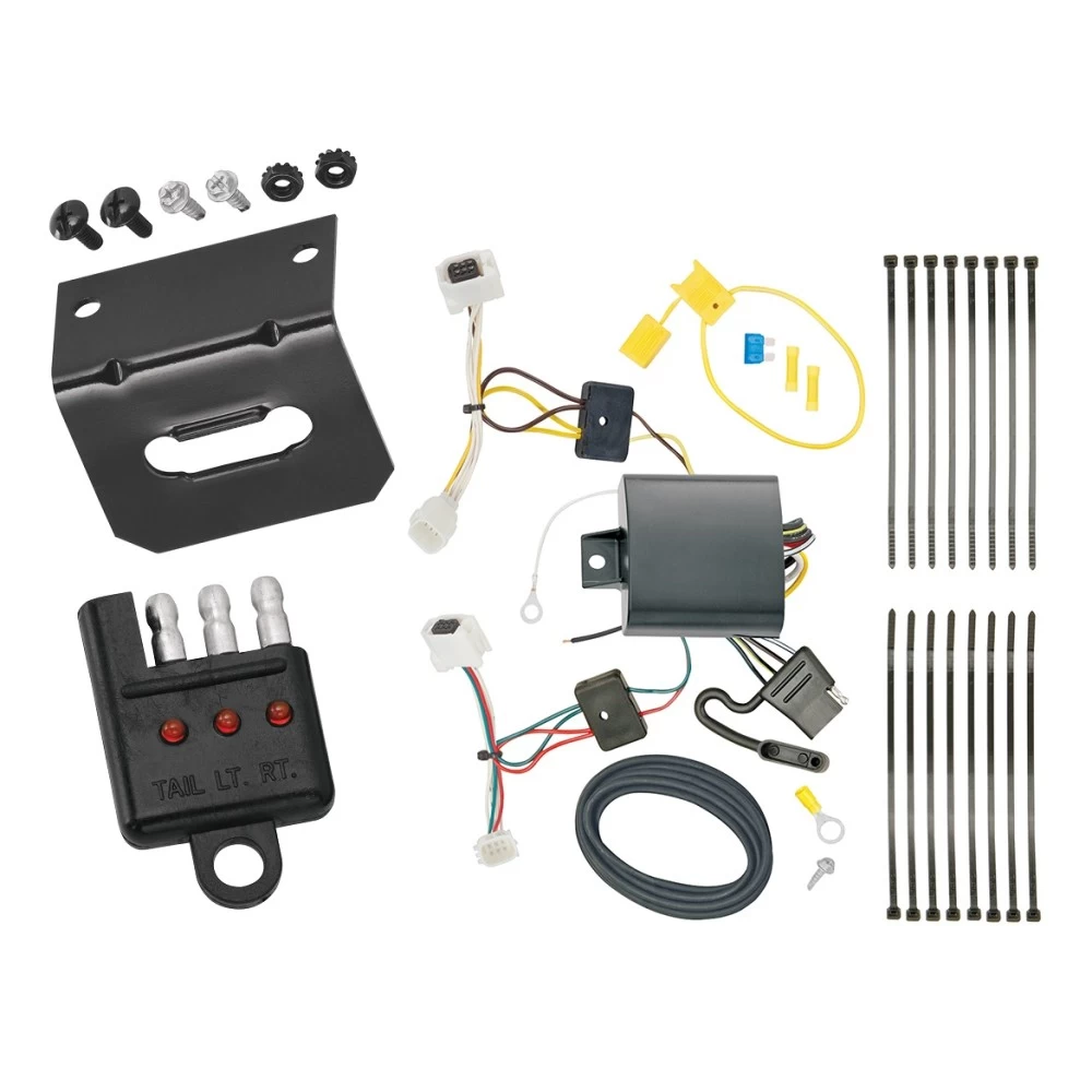 Trailer Wiring and Bracket w/ Light Tester For 17-21 Mazda CX-5 Plug & Play 4-Flat Harness