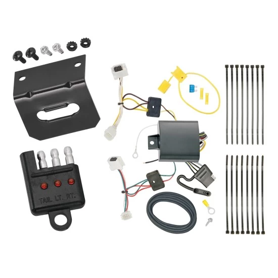 Trailer Wiring and Bracket w/ Light Tester For 17-21 Mazda CX-5 Plug & Play 4-Flat Harness