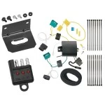 Trailer Wiring and Bracket w/ Light Tester For 18-24 Chevy Equinox except Premier 18-25 GMC Terrain w/o OEM Tow Pkg 4-Flat Harness Plug Play