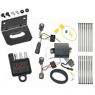 Trailer Wiring and Bracket w/ Light Tester For 17-22 Chevy Trax w/ LED Taillights 4-Flat Harness Plug Play
