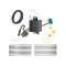 Ultimate Tow Package For 18-23 Honda Odyssey Trailer Hitch w/ Wiring 2" Drop Mount Dual 2" and 1-7/8" Ball Lock Bracket Cover 2" Receiver
