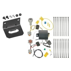 Trailer Wiring and Bracket For 17-19 Nissan Rogue Sport 4-Flat Harness Plug Play