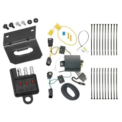Trailer Wiring and Bracket w/ Light Tester For 18-24 Chevy Equinox Premier Plug & Play 4-Flat Harness