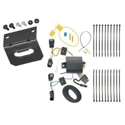 Trailer Wiring and Bracket For 18-24 Chevy Equinox Premier 4-Flat Harness Plug Play