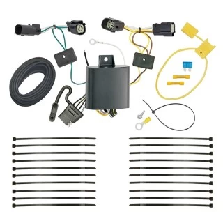 Trailer Wiring and Bracket For 18-24 Chevy Equinox Premier 4-Flat Harness Plug Play