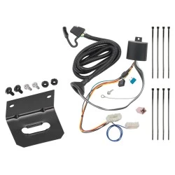 Trailer Wiring and Bracket For 16-22 Honda Pilot 4-Flat Harness Plug Play