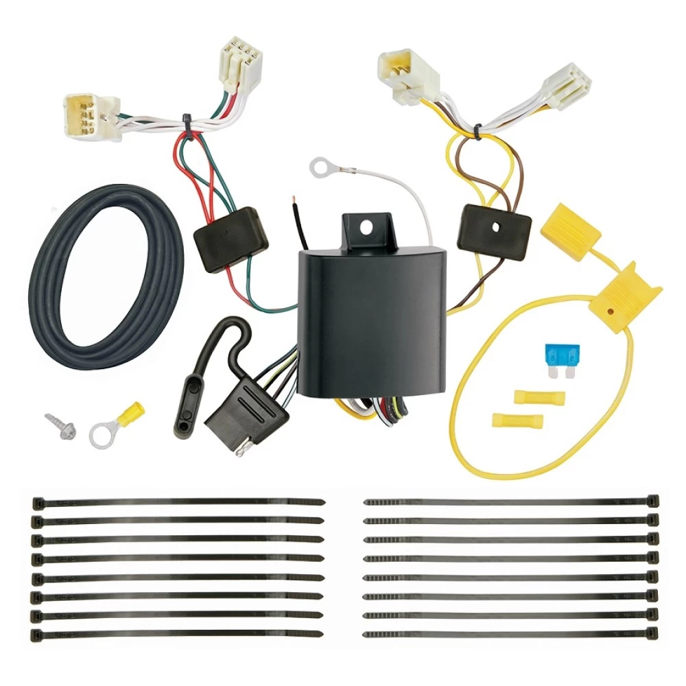 Trailer Tow Hitch For 18-19 Hyundai Sonata All Models Deluxe Package Wiring 2" and 1-7/8" Ball and Lock