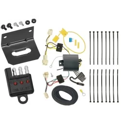 Trailer Wiring and Bracket w/ Light Tester For 18-24 Toyota Camry 4-Flat Harness Plug Play