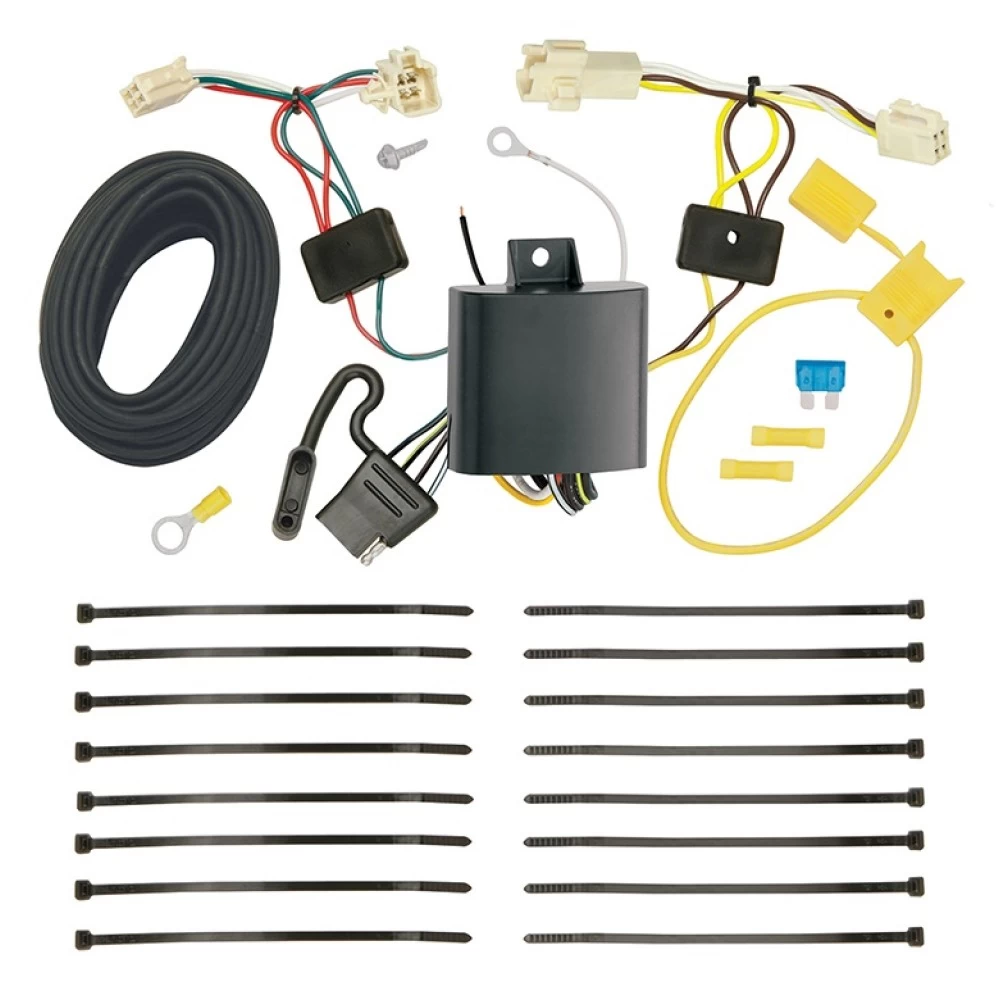 Trailer Wiring and Bracket w/ Light Tester For 18-24 Toyota Camry All Styles 4-Flat Harness Plug Play