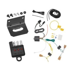 Trailer Wiring and Bracket w/ Light Tester For 18-24 VW Tiguan Plug & Play 4-Flat Harness