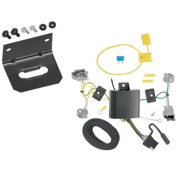 Trailer Wiring and Bracket For 14-16 Ford Fiesta 4-Flat Harness Plug Play