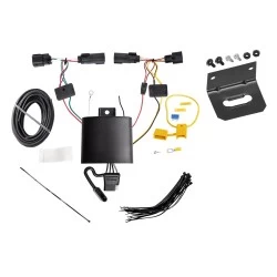 Trailer Wiring and Bracket For 19-23 Jeep Cherokee Plug & Play 4-Flat Harness