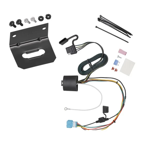 Trailer Wiring and Bracket For 18-26 Honda Odyssey w/ Fuse Provisions 4-Flat Harness Plug Play