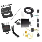 Trailer Wiring and Bracket w/ Light Tester For 17-21 Jaguar F-Pace 18-23 Land Rover Range Rover Velar Plug & Play 4-Flat Harness