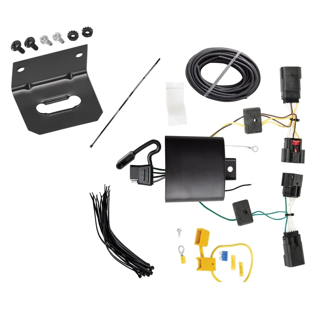 Trailer Wiring and Bracket For 20-24 Jeep Gladiator 18-24 Wrangler JL (New Body Style)