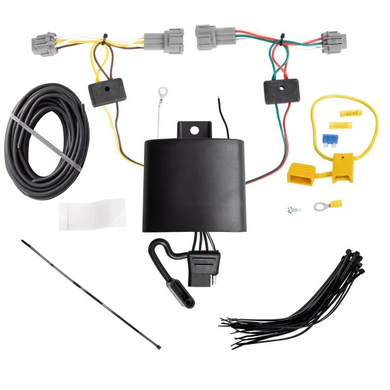 Trailer Wiring and Bracket w/ Light Tester 18-25 Nissan Kicks Plug & Play 4-Flat Harness