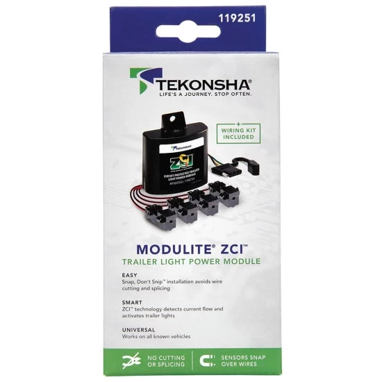119251 2006 2007 2008 2009 2010 2011 06 07 08 09 10 11 Acura CSX Tekonsha Zero Contact No Splice Trailer Wiring Harness ZCI Zero Contact Interface Universal ModuLite& Installation Kit