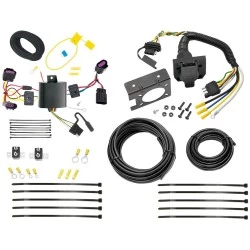 Trailer Hitch 7 Way RV Wiring Kit For 12-14 Chrysler 200 Dodge Avenger Plug Prong Pin Brake Control Ready