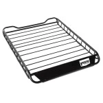 Reese Roof Top Steel Cargo Basket Luggage Carrier Rack 44" x 35" x 4-1/4" Wind Fairing Air Deflector Car SUV Truck Vehicle 3-Piece