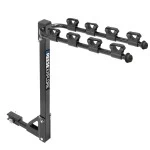 Reese 4 Bike Rack Carrier Rear Hitch Mount Fits 2 Inch and 1-1/4" Receiver Tilt-Away Anti Rattle Pin Car Truck SUV Adult or Child Removable Arms