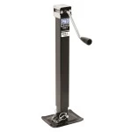 Pro Series 8,000 lbs Square Trailer Jack Drop Leg w/ Footplate Sidewind - 15" Lift