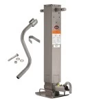 Pro Series 12,000 lbs. Square Trailer Jack 26" Lift Drop Leg Non Spring Return Pin on Side w/ Crank