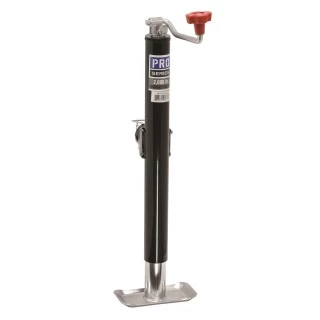 Pro Series 2,000 lbs. Round Pipe Mount Swivel Trailer Jack Topwind 15" Lift w/ Pull Pin