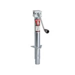 Bulldog 3,000 lbs. Round A-Frame Trailer Jack Sidewind 13" Lift Zinc w/ External gear box
