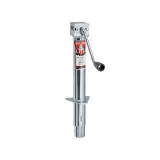 Bulldog 3,000 lbs. Round A-Frame Trailer Jack Sidewind 13" Lift Zinc w/ External gear box