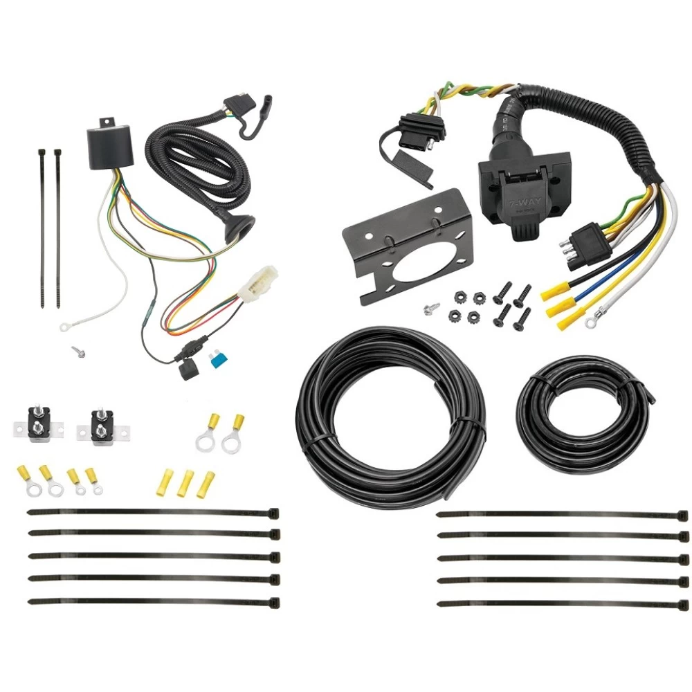 Trailer Hitch 7 Way RV Wiring Kit For 16-22 Honda Pilot Plug Prong Pin Brake Control Ready