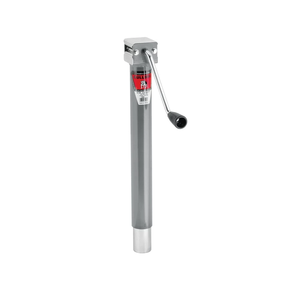 Bulldog 5,000 lbs. Round Trailer Jack Sidewind 15" Lift - No Foot - No Mount