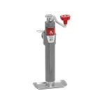178101 BULLDOG Round Trailer Jack Side Mount 5000 lbs. Lift Capacity Top Wind Weld-On 10 inch Travel Bulldog 5,000 lbs. Round Pipe Mount Swivel Trailer Jack Topwind 10" Lift w/ Pull Pin