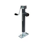 178203 BULLDOG Round Trailer Jack Side Mount 5000 lbs. Lift Capacity Side Wind Weld-On 15 inch Travel Bulldog 5,000 lbs. Round Pipe Mount Swivel Trailer Jack Sidewind 15" Lift w/ Pull Pin