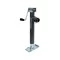 178203 BULLDOG Round Trailer Jack Side Mount 5000 lbs. Lift Capacity Side Wind Weld-On 15 inch Travel Bulldog 5,000 lbs. Round Pipe Mount Swivel Trailer Jack Sidewind 15" Lift w/ Pull Pin