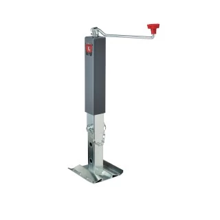 Bulldog 10,000 lbs. Square Trailer Jack Topwind 15" Lift Drop Leg w/ Footplate